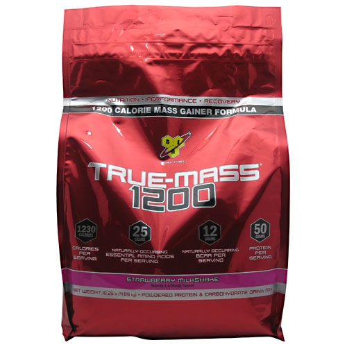 (image for) True Mass 1200 Strawberry Milkshake 10.25 lbs